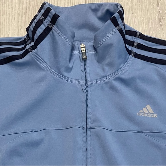 ADIDAS Light Blue Lightweight Track Jacket XL - Picture 2 of 10